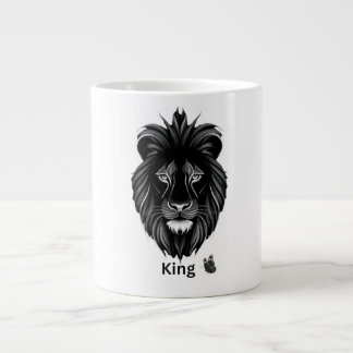 King Lion Black Art Coffee Mug ジャンボコーヒーマグカップ
