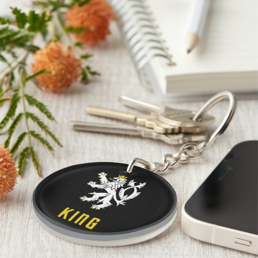 King Lion Crest Keychain キーホルダー (正面右)