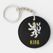 King Lion Crest Keychain キーホルダー (正面)