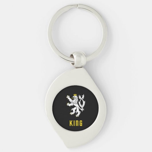 King Lion Crest Keychain キーホルダー (正面)