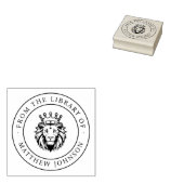 King Lion From The Library Of Custom Name Book ラバースタンプ (押印)