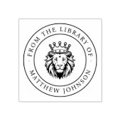 King Lion From The Library Of Custom Name Book ラバースタンプ (インプリント)