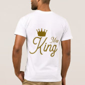 King Matching Shirts – Minimal Crown Line  Tシャツ (裏面)