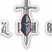 King Mindset Warrior Chef Sticker – Lead Fight シール (正面)