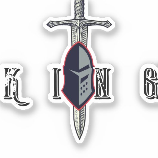 King Mindset Warrior Chef Sticker – Lead Fight シール (正面)