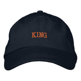 KING Name Embroided-Hats Embroided Visor 刺繍入りキャップ