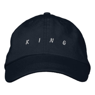 KING Navy-Hatは、あらゆる大事な行事メンズに最適 刺繍入りキャップ