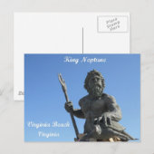 King Neptune、バージニア州バージニアビーチ ポストカード (正面/裏面)