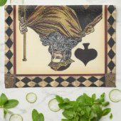 King ofスペード遊ズカードby Vision Studio キッチンタオル (折り畳み)