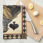 King ofスペード遊ズカードby Vision Studio キッチンタオル (四つ折り)