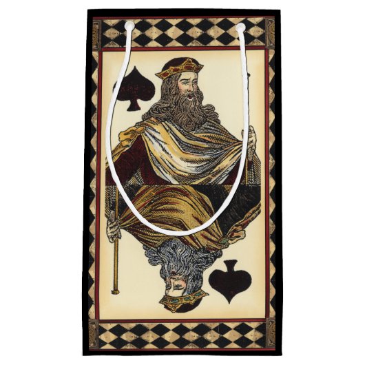 King ofスペード遊ズカードby Vision Studio スモールペーパーバッグ (正面)