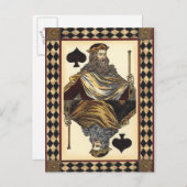 King ofスペード遊ズカードby Vision Studio ポストカード (正面/裏面)