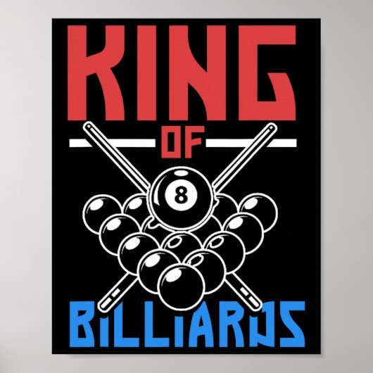 King Of Billiards Snooker Pool Billiards Rack Cue  ポスター (正面)