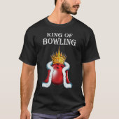 King Of Bowling Fan Young Man Bowler Bowling King Tシャツ (正面)