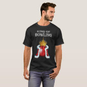 King Of Bowling Fan Young Man Bowler Bowling King Tシャツ (正面フル)