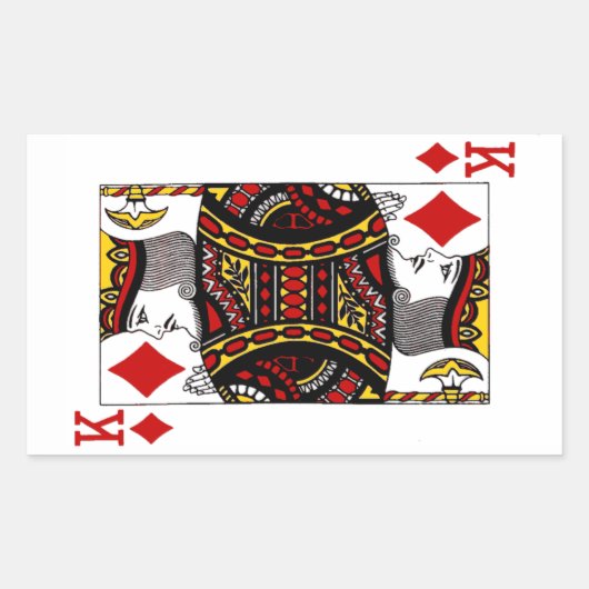 King of Diamonds – 長方形シール (正面)