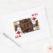 King of Diamonds – 長方形シール (封筒)