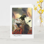 King of Etherタロットグリーティングカード カード (黄色い花)
