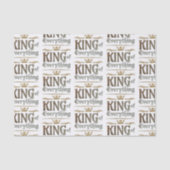 KING of EVERYTHING – 父の日の王室の冠 薄葉紙 (正面)