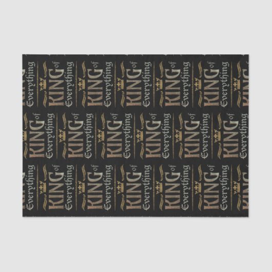 KING of EVERYTHING - Elegant Rich Royal Crown 薄葉紙 (正面)