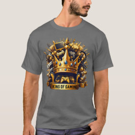 King of Gaming Royal Throne Crown Design Tシャツ