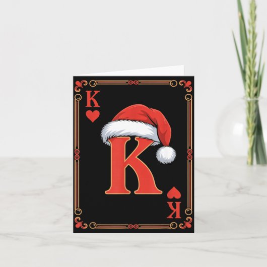 King Of Hearts Christmas Costume Playing Cards Kin カード (正面)