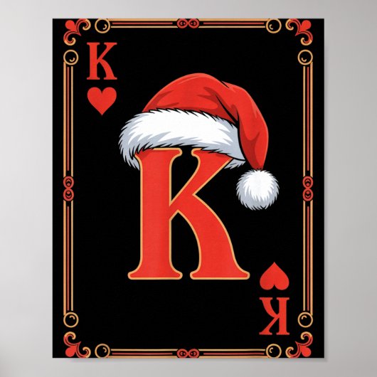 King Of Hearts Christmas Costume Playing Cards Kin ポスター (正面)