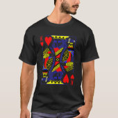 King of Hearts Costume Magic Poker Card Math Geek Tシャツ (正面)