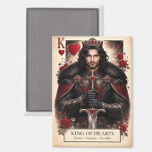 King of Hearts Gothic Tarot Card Magnet マグネット (正面/裏面)