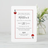 King of Hearts Las Vegas Bachelor Party 招待状 (スタンド正面)