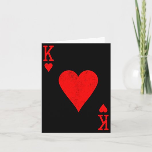 King Of Hearts Matching Couple Saint Valentine's D カード (正面)