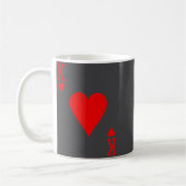 King Of Hearts Matching Couple Saint Valentine's D コーヒーマグカップ (左)