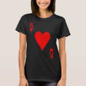 King Of Hearts Matching Couple Saint Valentine's D Tシャツ (正面)