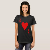 King Of Hearts Matching Couple Saint Valentine's D Tシャツ (正面フル)