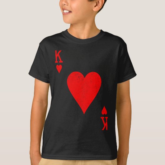 King Of Hearts Matching Couple Saint Valentine's D Tシャツ (正面)