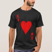King Of Hearts Matching Couple Saint Valentine's D Tシャツ (正面)