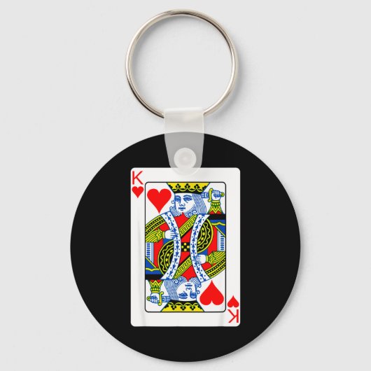 King Of Hearts Playing Card Valentine Costume  キーホルダー (正面)