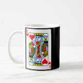 King Of Hearts Playing Card Valentine Costume コーヒーマグカップ (左)