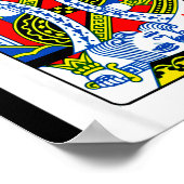 King Of Hearts Playing Card Valentine Costume ポスター (角)