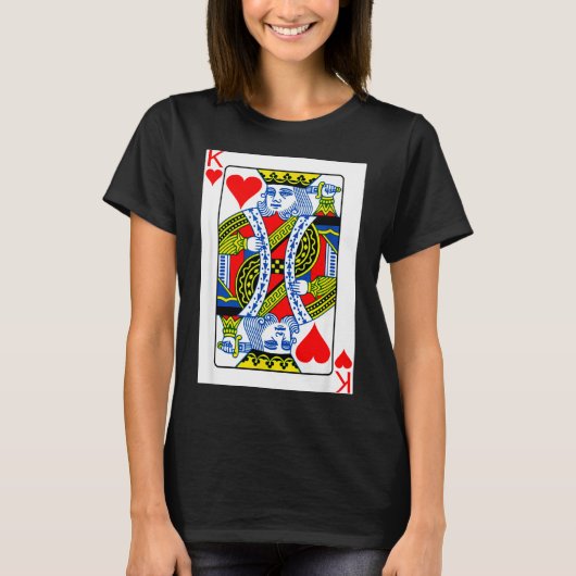 King Of Hearts Playing Card Valentine Costume  Tシャツ (正面)