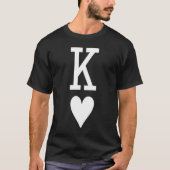 King Of Hearts Queen Of Hearts Couples Matching Me Tシャツ (正面)