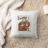 King of Hearts — Regal Red & Gold クッション (ブランケット)