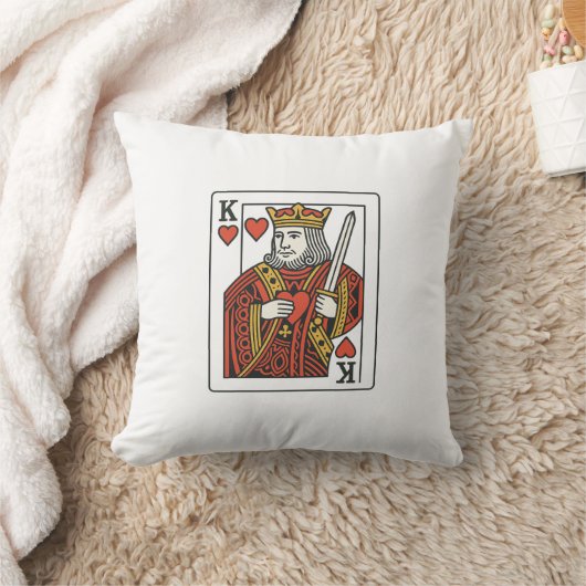 King of Hearts — Regal Red & Gold クッション (ブランケット)