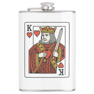 King of Hearts — Regal Red & Gold フラスク