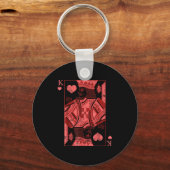 King Of Hearts Valentines Day Cool V-day Couple Ma キーホルダー (正面)