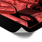 King Of Hearts Valentines Day Cool V-day Couple Ma ポスター (角)