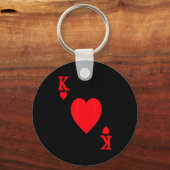 King Of Hearts Valentine's Day Lover Royal Flush F キーホルダー (正面)