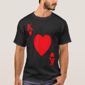 King Of Hearts Valentine's Day Lover Royal Flush F Tシャツ (正面)