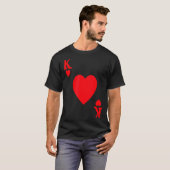 King Of Hearts Valentine's Day Lover Royal Flush F Tシャツ (正面フル)