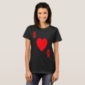 King Of Hearts Valentine's Day Lover Royal Flush F Tシャツ (正面フル)